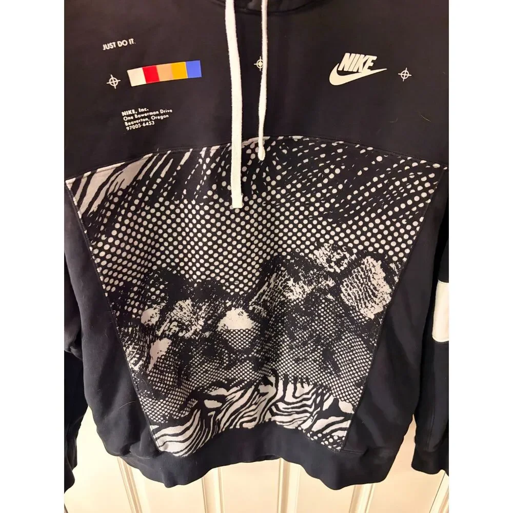 DQ3516-010 Nike hoodie Black Just Do It XXL